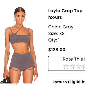 Revolve Layla Crop Top & Milla shorts by H:ours 🔥🔥🔥🩶